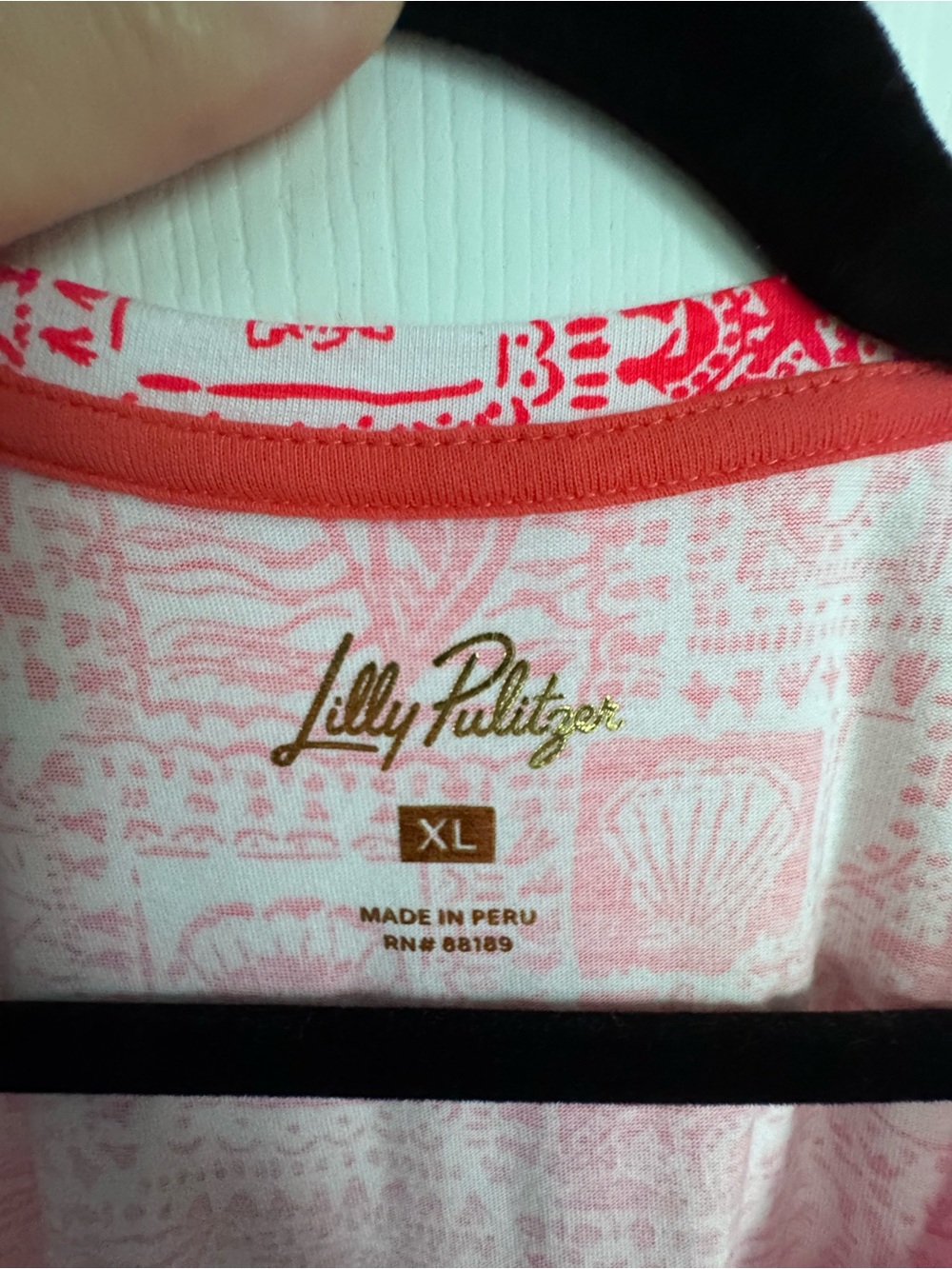 Lilly Pulitzer Pink White Printed V-Neck Maxi Dress - Picture 3 of 3